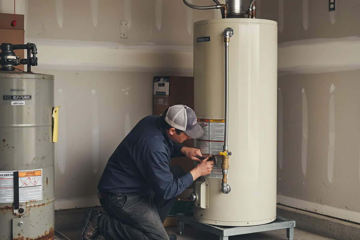 Water heater and shutoff valve replacement in Summerdale